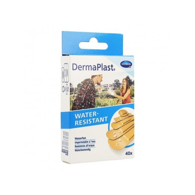 DermaPlast WATER RESISTANT Pansements imperméables à l'eau 5 tailles, 40 unités | Parashop.com