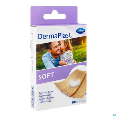 DermaPlast SOFT Pansements bande 6x10cm, 10 unités | Parashop.com