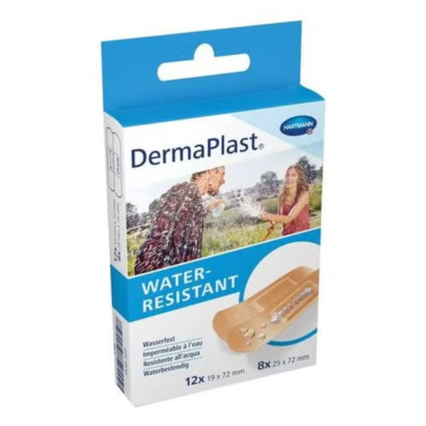 Dermaplast WATER RESISTANT Pansements imperméables à l'eau 2 tailles, 20 unités | Parashop.com