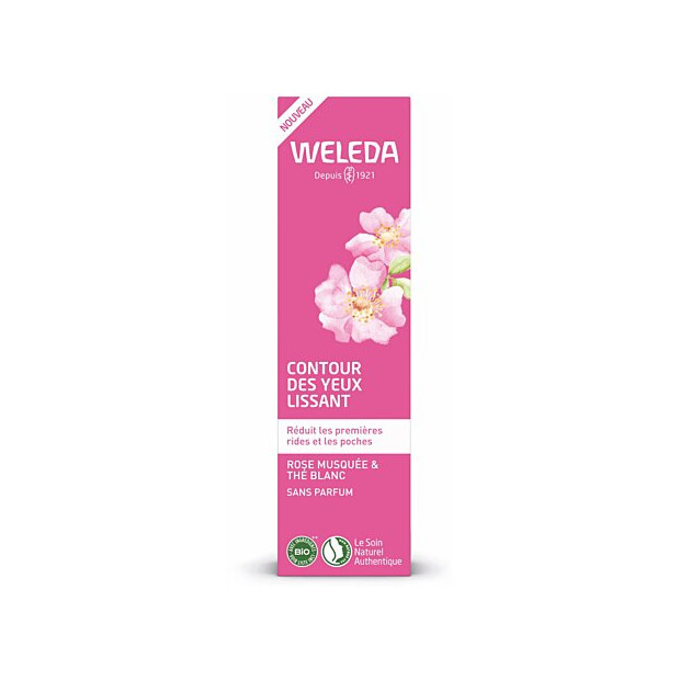 Weleda ROSE MUSQUÉE & THÉ BLANC Contour des Yeux Lissant, 12ml | Parashop.com