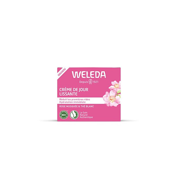 Weleda ROSE MUSQUÉE & THÉ BLANC Crème de Jour Lissante, 40ml | Parashop.com