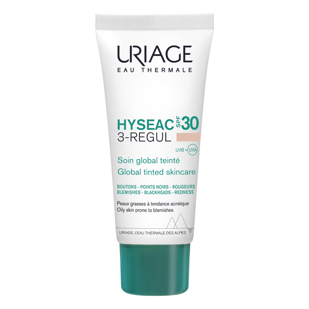 Uriage HYSEAC 3-REGUL Soin Global Teinte SPF30 Peaux Grasses A Imperfections, 40ml | Parashop.com