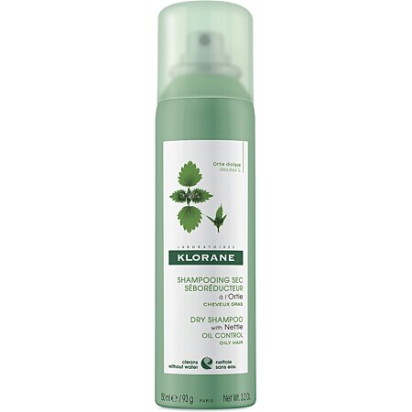 Klorane Shampoing Sec Séborégulateur à l'Extrait d'Ortie, Spray 150ml | Parashop.com