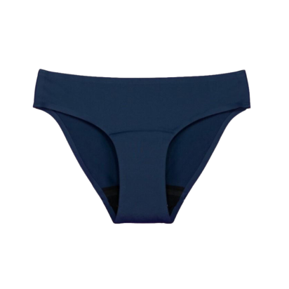 Culotte Menstruelle Sans Couture Flux Moyen Bleu Marine Xxl