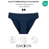 Culotte menstruelle sans couture flux moyen bleu marine XXL