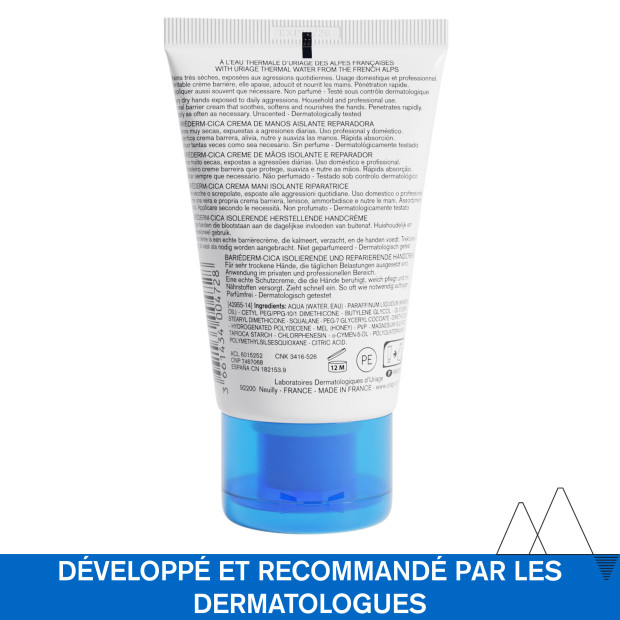 Uriage BARIÉDERM-CICA Crème Mains, 50ml  | Parashop.com