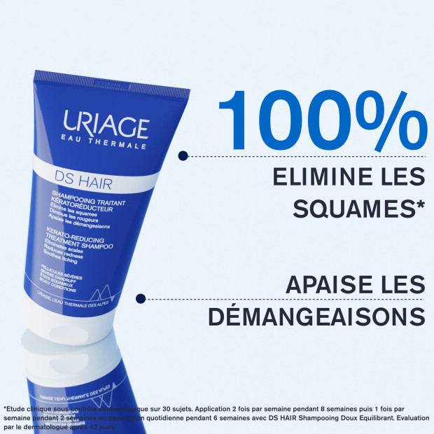 Uriage DS HAIR Shampooing traitant kératoréducteur 150ml | Parashop.com