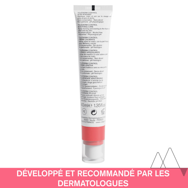 Uriage TOLÉDERM CONTROL Soin Apaisant, 40ml | Parashop.com