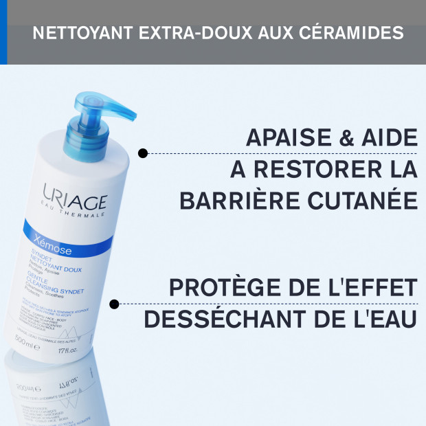 Uriage XÉMOSE Syndet Nettoyant Doux, 500ml | Parashop.com