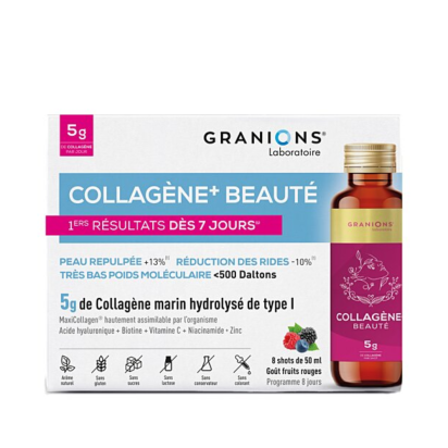 Collagène+ Beauté Fruits Rouges, 8 shots de 50ml