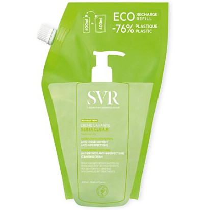 Sebiaclear Crème Lavante Anti Imperfections Eco-Recharge, 400ml