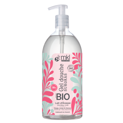 Mkl Green nature Gel Douche Surgras Lait d'Ânesse Bio, 1L | Parashop.com