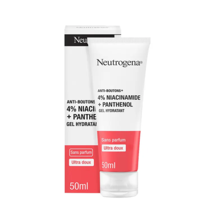 ANTI BOUTONS+ Gel Hydratant 4% Niacinamide + Panthenol, 50ml