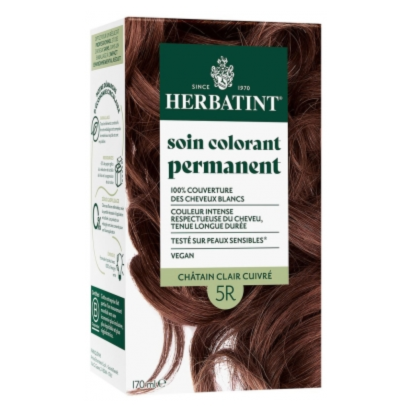 Soin Colorant Permanent - Coloration : 5R Chatain Clair Cuivré, 170ml