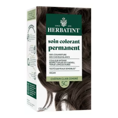 Soin Colorant Permanent - Coloration : 5C Châtain Clair Cendré, 170ml