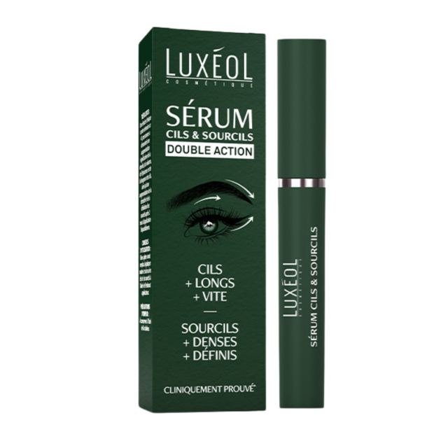 Luxéol Sérum Double Action Cils + Longs & Sourcils + Denses, 10ml | Parashop.com