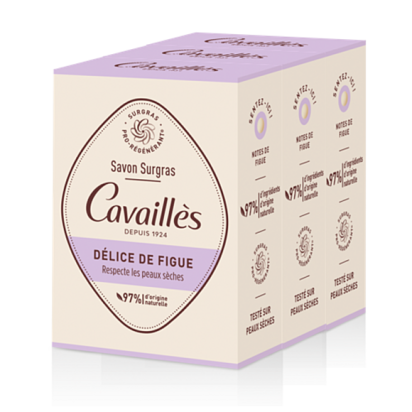 Rogé Cavailles Savon Solide Délice de Figue, lot 3x200g | Parashop.com