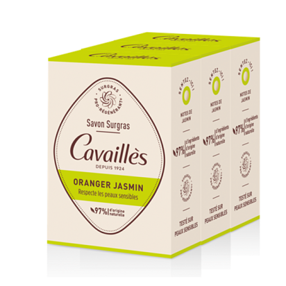 Rogé Cavailles Savon Solide Oranger Jasmin, lot 3x200g | Parashop.com