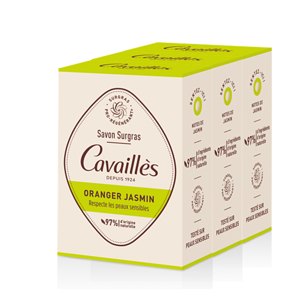 Rogé Cavailles Savon Solide Oranger Jasmin, lot 3x200g | Parashop.com