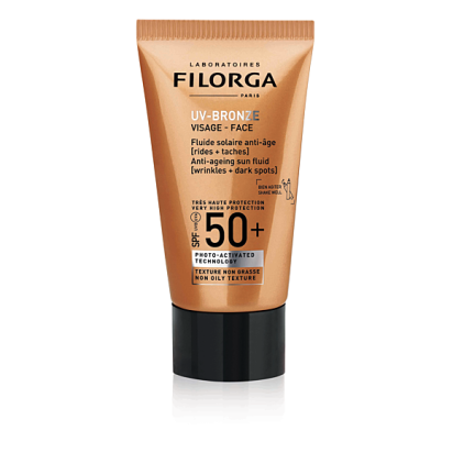 Filorga UV-BRONZE Visage Fluide Solaire Anti-Âge SPF50+, 40ml | Parashop.com