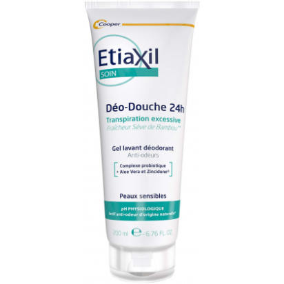 Etiaxil Déo Douche 24H Gel Lavant Déodorant Transpiration Excessive, 200ml | Parashop.com