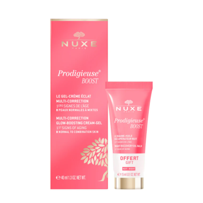 Prodigieuse Boost Le Gel-Crème Éclat Multi-Correction 40ml + Baume-Huile Récupérateur Nuit 15ml