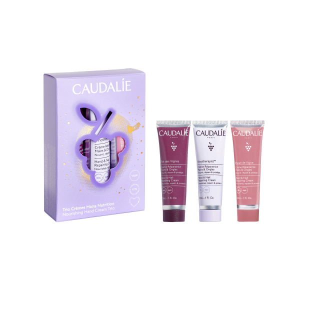 Caudalie Noël 2024 Coffret Trio Crèmes Mains | Parashop.com