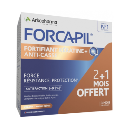 FORCAPIL Fortifiant Kératine +, 180 gélules