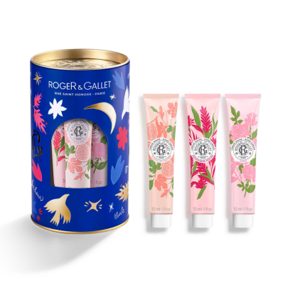 Coffret 3 Crèmes Mains Bienfaisantes 30ml - Fleur De Figuier, Gingembre, Rose