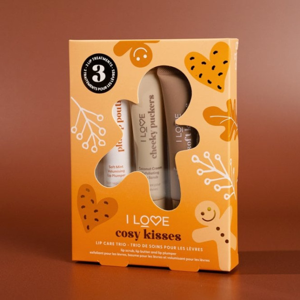 Coffret Lèvres Cozy Kisses I LOVE 3x15 ml | Parashop.com