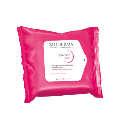 Bioderma CRÉALINE H2O Lingettes, 25 unités | Parashop.com