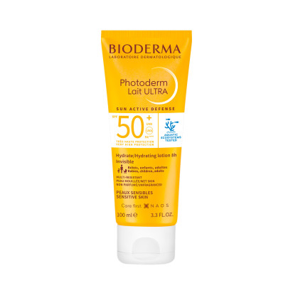 Bioderma PHOTODERM Lait Ultra SPF50+ Non Parfumé, 100ml | Parashop.com