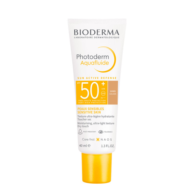 Bioderma PHOTODERM Aquafluide SPF50+ teinté doré, 40ml | Parashop.com