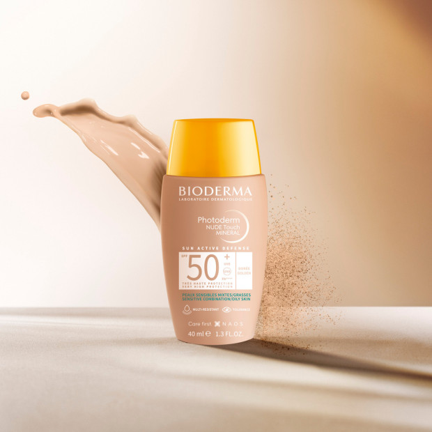 Bioderma PHOTODERM Nude touch mineral SPF50+ doré, 40ml | Parashop.com