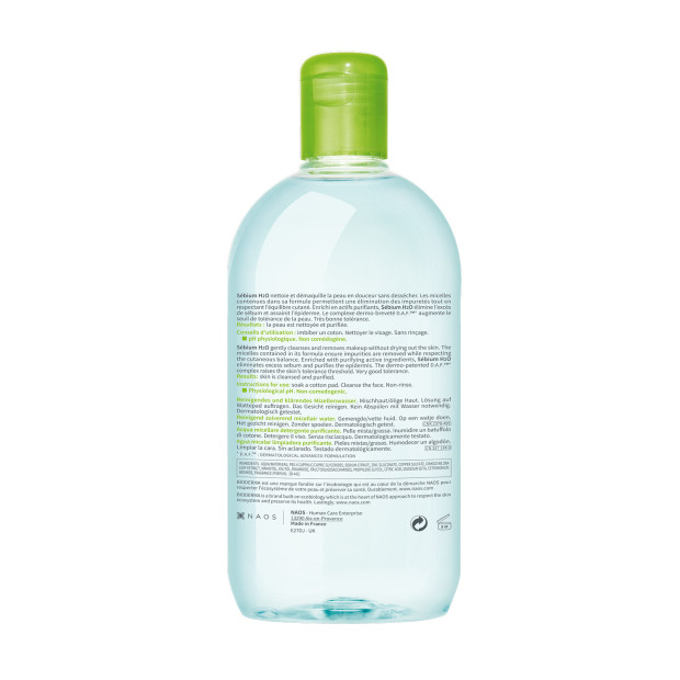 Bioderma Eau micellaire SÉBIUM H2O, 500ml | Parashop.com