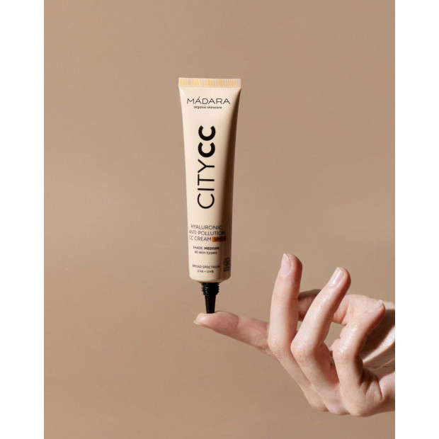 CITY CC Crème Anti-Pollution À L’Acide Hyaluronique Avec SPF15, beige