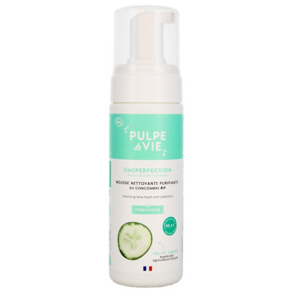 Pulpe de Vie Mousse Nettoyante Purifiante au Concombre Bio, 125ml | Parashop.com