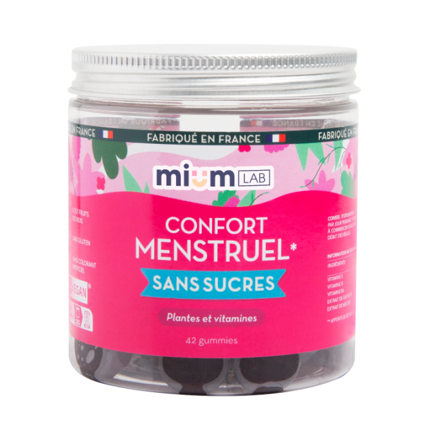 Mium Lab Confort Menstruel sans sucre, 42 Gummies | Parashop.com