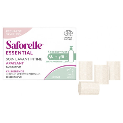 Saforelle Soin Lavant Intime Apaisant Kit à Reconstituer, Recharge 4 Bâtonnets | Parashop.com