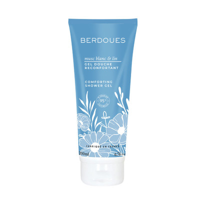 Berdoues Gel Douche Musc Blanc & Lin, 200ml | Parashop.com