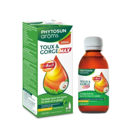 Phytosun Aroms Sirop Toux & Gorge Max, 200ml | Parashop.com