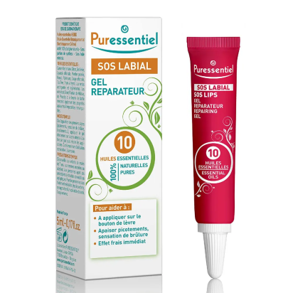 Puressentiel SOS Labial Gel Réparateur, 5ml | Parashop.com