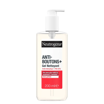 Neutrogena Anti-Bouton + Gel Nettoyant Acide Salicylique, 200ml | Parashop.com