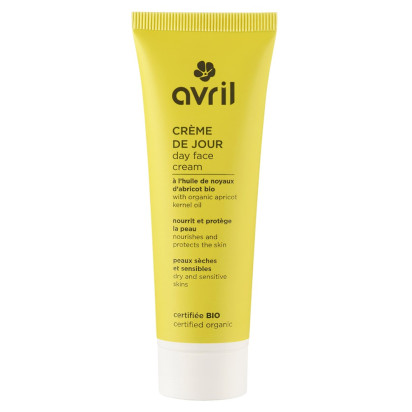 Avril Crème de Jour Peaux Sèches et Sensibles Certifiée Bio, 50ml | Parashop.com