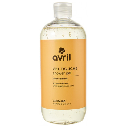 Avril Gel Douche Cœur Abricot Certifié Bio, 500ml | Parashop.com