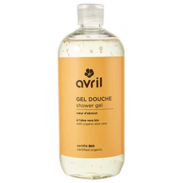 Avril Gel Douche Cœur Abricot Certifié Bio, 500ml | Parashop.com