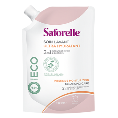 Saforelle Soin Lavant Ultra Hydratant, 400ml Recharge | Parashop.com