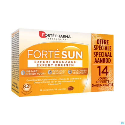 Forte Pharma Fortésun Expert Bronzage Offre Spéciale, 56 comprimés | Parashop.com