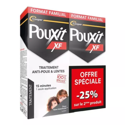 Pouxit XF Lotion Anti-Poux et Lentes, Lot 2x200ml | Parashop.com