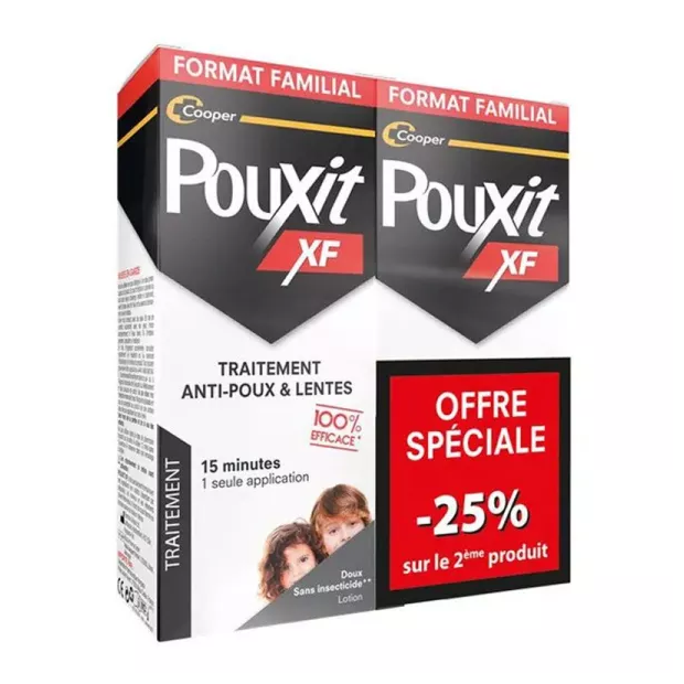 Pouxit XF Lotion Anti-Poux et Lentes, Lot 2x200ml | Parashop.com